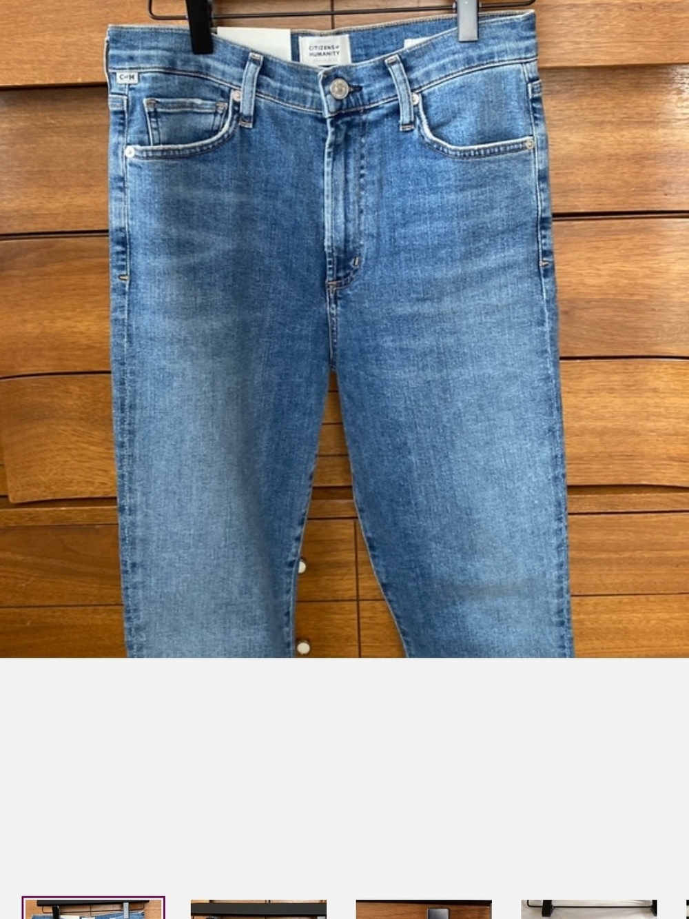 Citizens Of Humanity Women's Blue Cropped Jeans